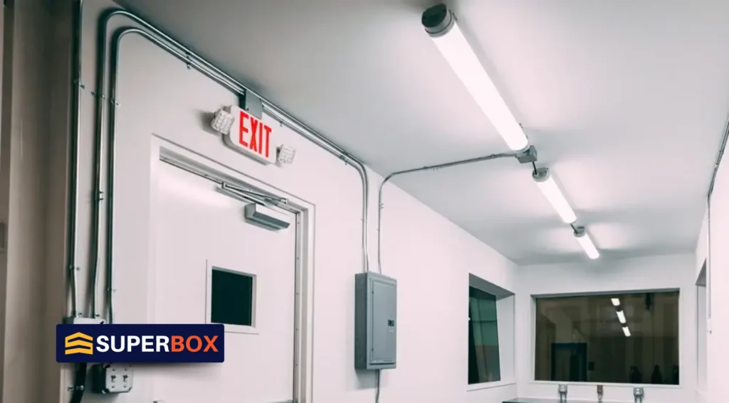 Different Types of Shipping Container Lighting-Ceiling-Mounted LED Fixtures