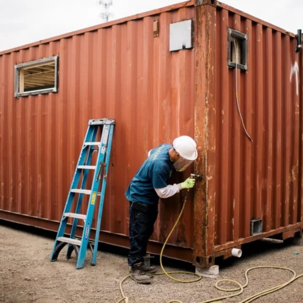 Exterior Paint Job - SuperBox Shipping Container For Sale